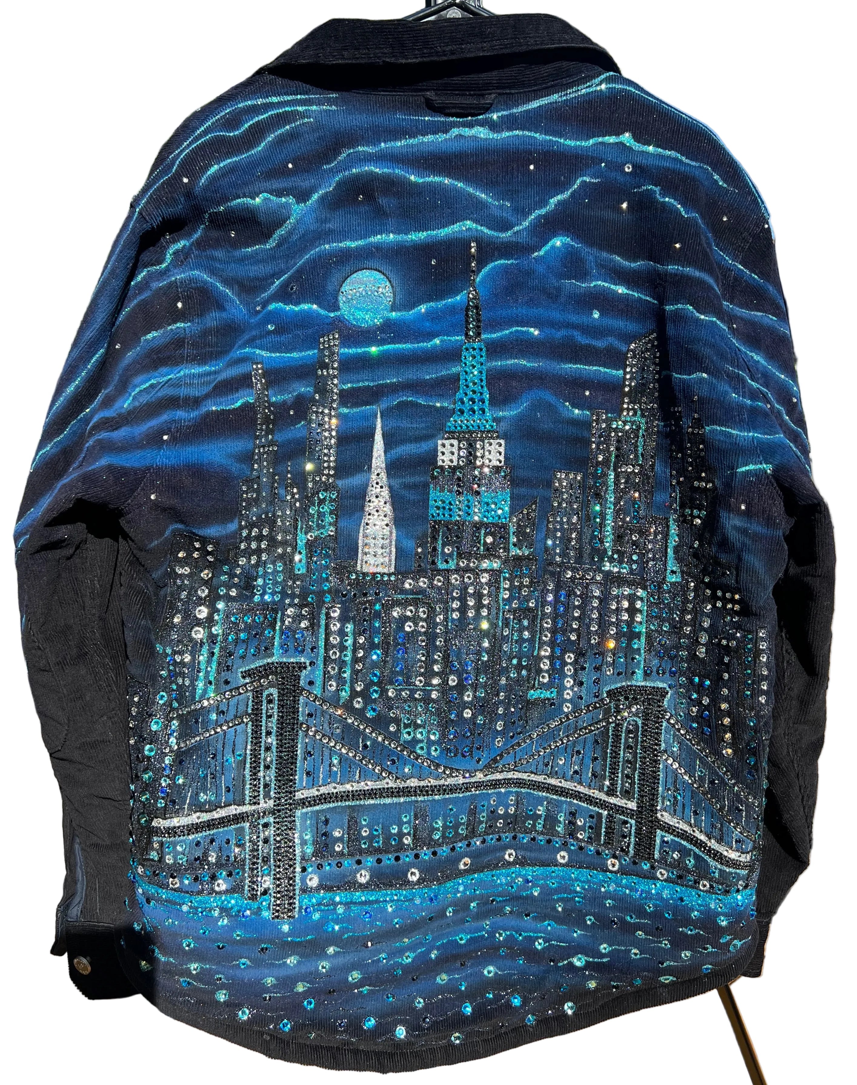 Backpack with a detailed map design outdoors