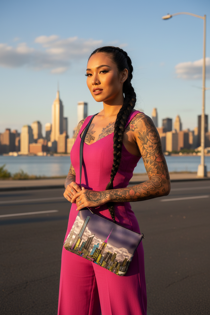 Unisex Crossbody Clutch Bag - Serata - Loria NYC Art