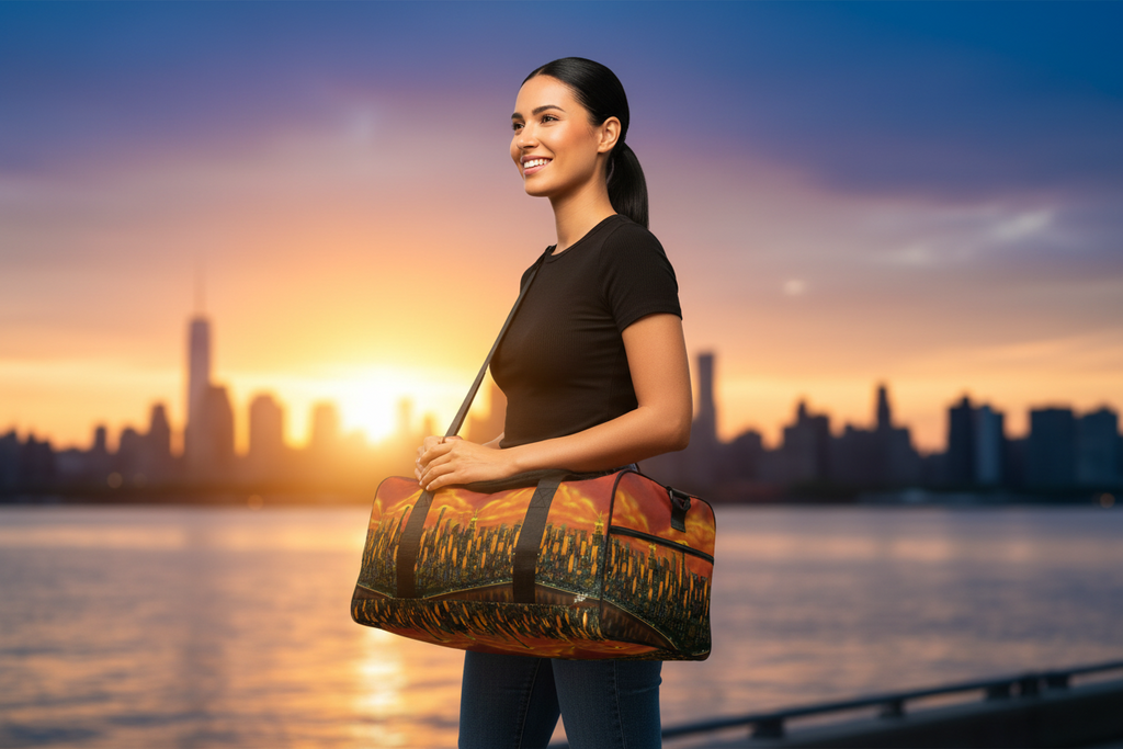 Duffle Bag - Città Sole Siluetta - Loria NYC Art
