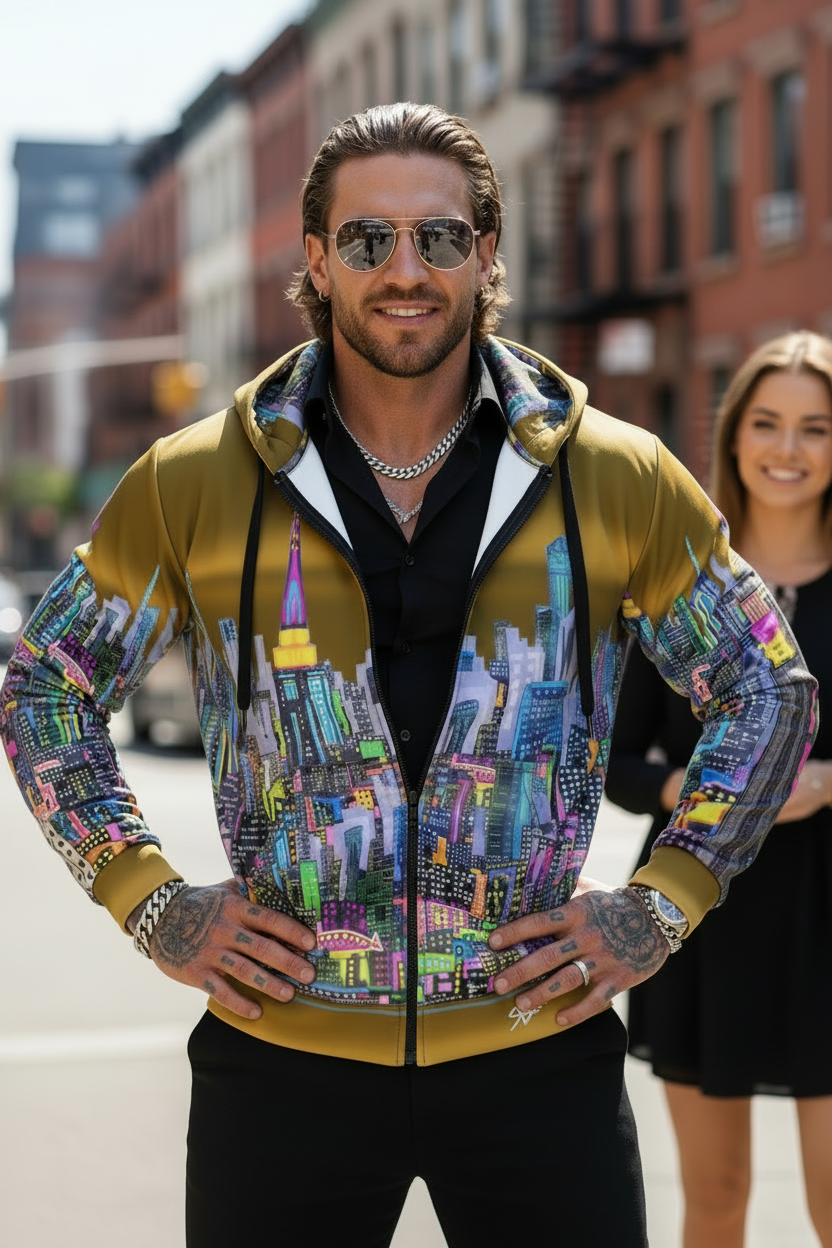 Unisex Zip Hoodie – Energia Bruno Dorato - Loria NYC Art