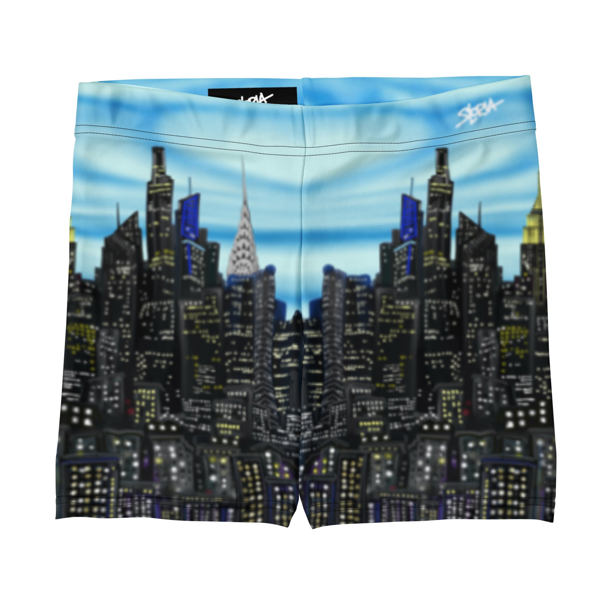 Loria NYC Art with a cityscape design on a white background