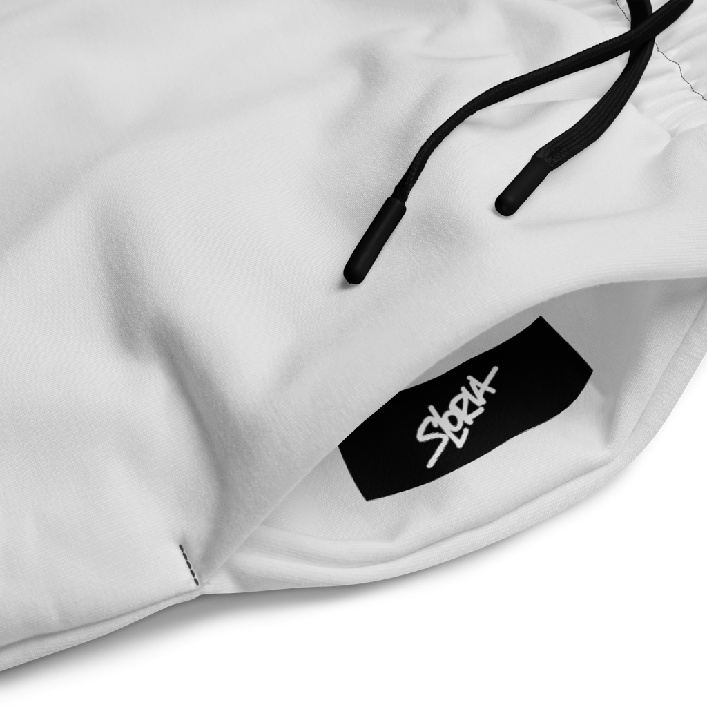 Grey Pants with black logo tag ‘Sloria’ Loria NYC Art 
