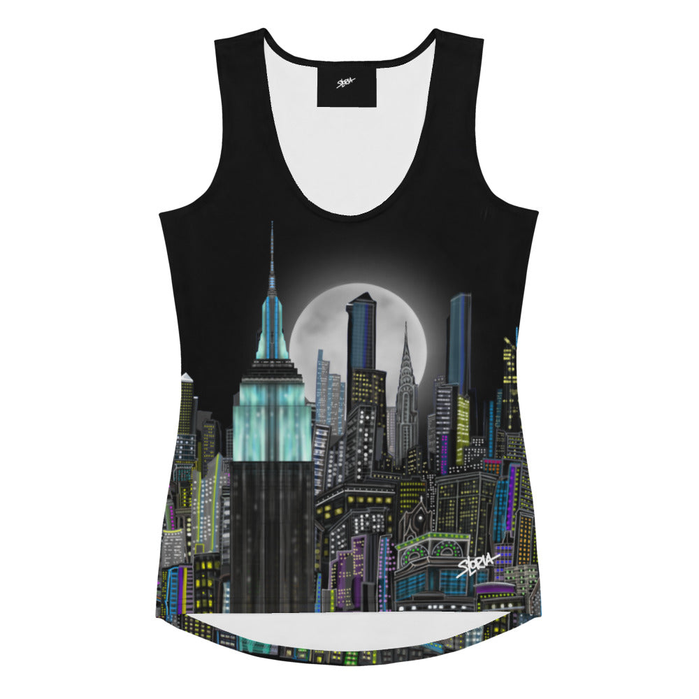 Tank top with  Skyline by Loria NYC Art