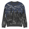 Sweater with cityscape Loria NYC Art design on a white background
