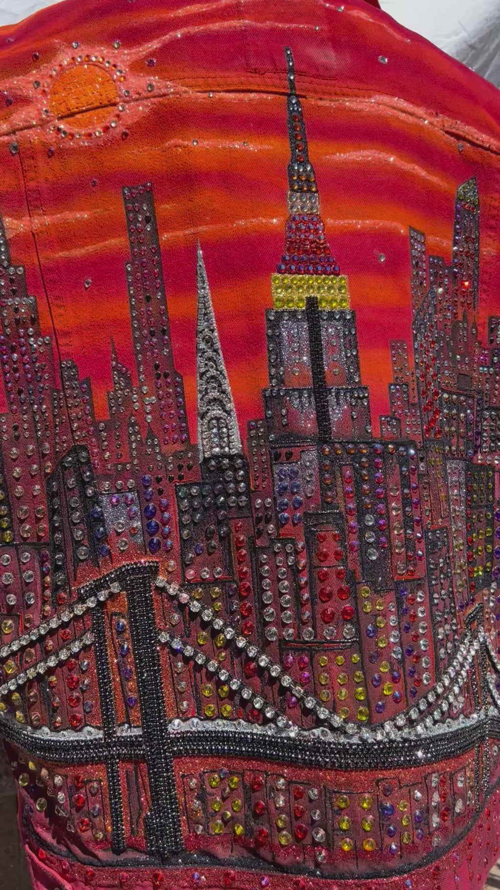Unisex Jacket - Original Art Urbana al Tramonto - Loria NYC Art
