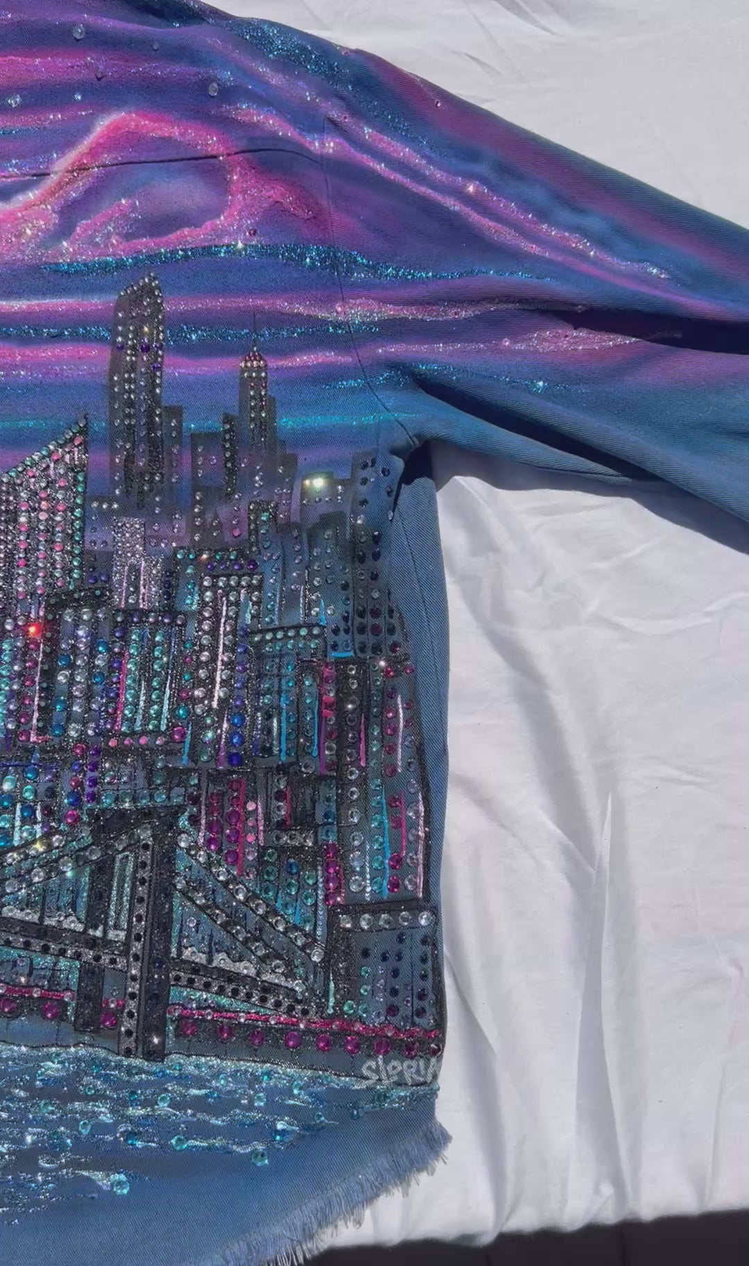 Unisex Shirt Jacket - Original Art Urbana Vespro - Loria NYC Art