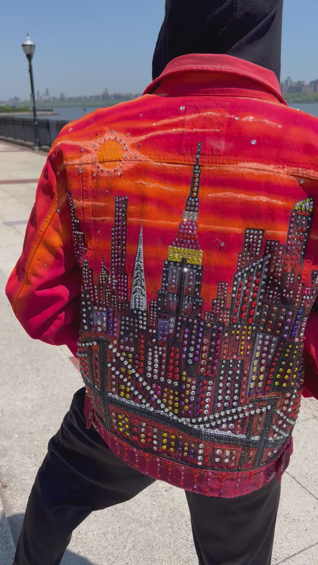 Unisex Jacket - Original Art Urbana al Tramonto - Loria NYC Art