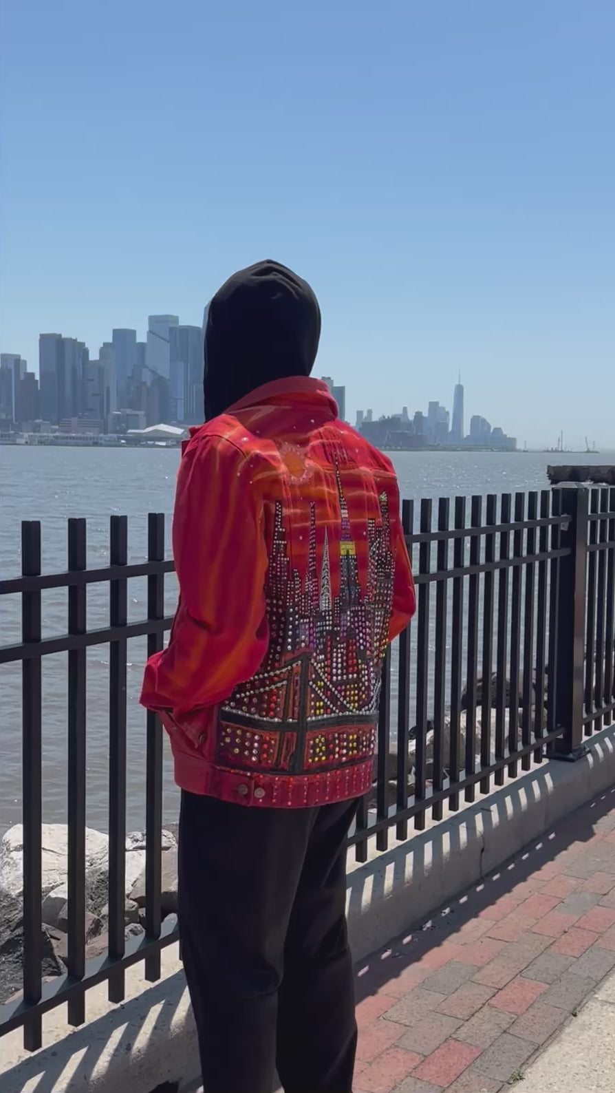 Unisex Jacket - Original Art Urbana al Tramonto - Loria NYC Art