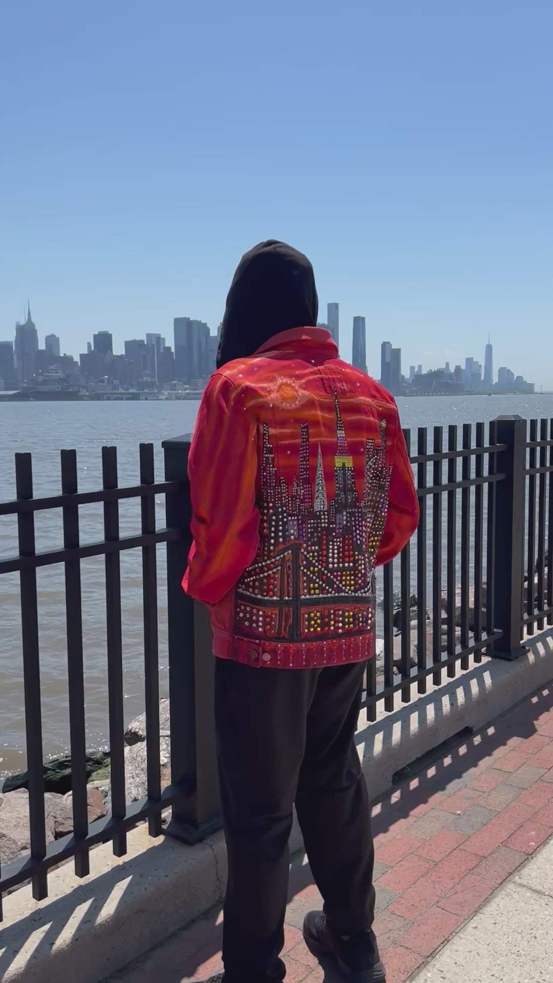 Unisex Jacket - Original Art Urbana al Tramonto - Loria NYC Art